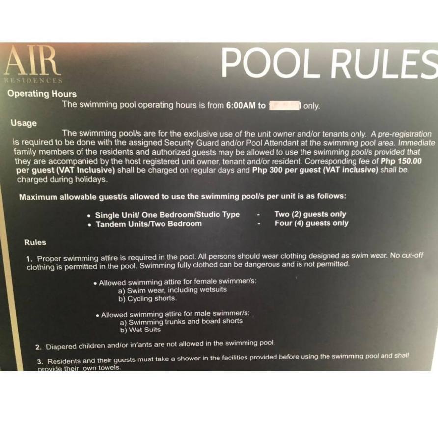 Air Residence 1Br With Balcony Free Netflix And Disney Plus マニラ市 エクステリア 写真